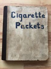 Vintage Scrap album filled with approx 246 old Cigarette Packets; UK, US, Europe