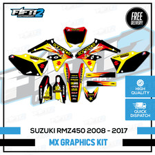 Mid Range Suzuki RMZ450 2008 - 2017 ricky carmichael Graphics Kit 2009 2010 2012