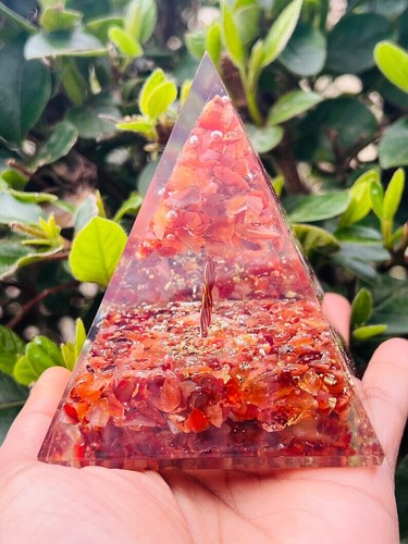 Handmade large orgone pyramid - handmade,