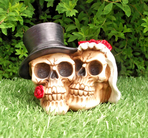 Skull bride and - groom, 12cm