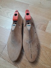 Vintage Wooden Womens Shoe Lasts, Unbranded Size 35, Full Plated Soles.