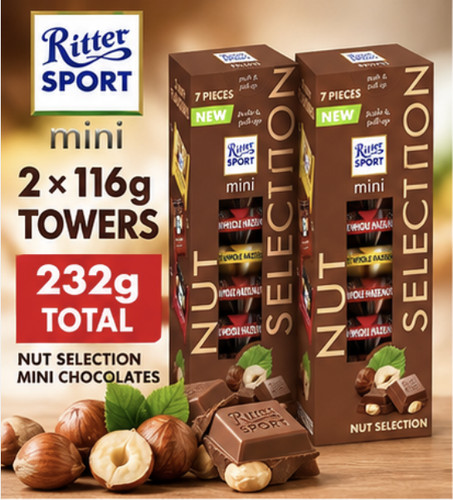 Ritter sport mini nut - 2x,