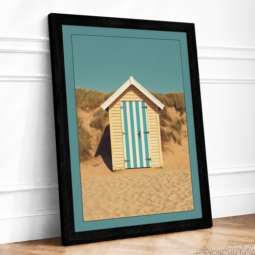 Solitary beach hut coastal - hut,
