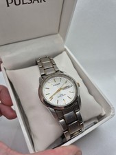 Pulsar Men's Analog Watch 100M Two Tone Stainless Steel