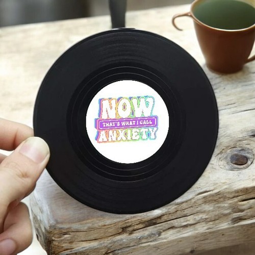 Vinyl record coasters - coasters,, retro