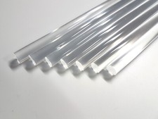 10mm Acrylic Plastic Rod Round Bar Clear Various Lengths 50mm up to 600mm long
