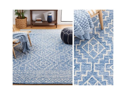Blue rug 8x10 - blue, |