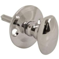 Oval Thumb Turn for Door Security Rack Bolt Polished Chrome