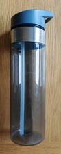 Grey Water Bottle - Grey Top  - 600 ml capacity - clear drinking spout