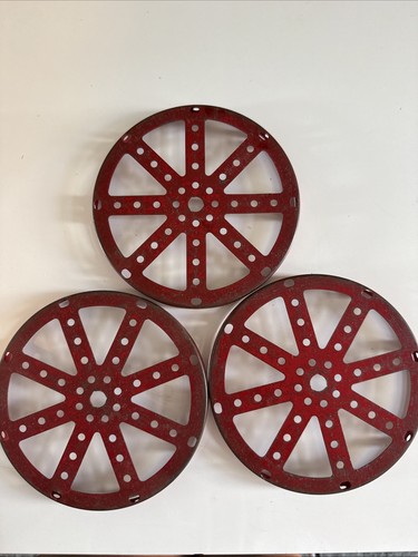 Vintage meccano hub discs - 3,