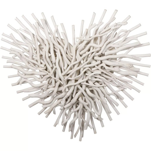 Driftwood effect heart white3d - driftwood,