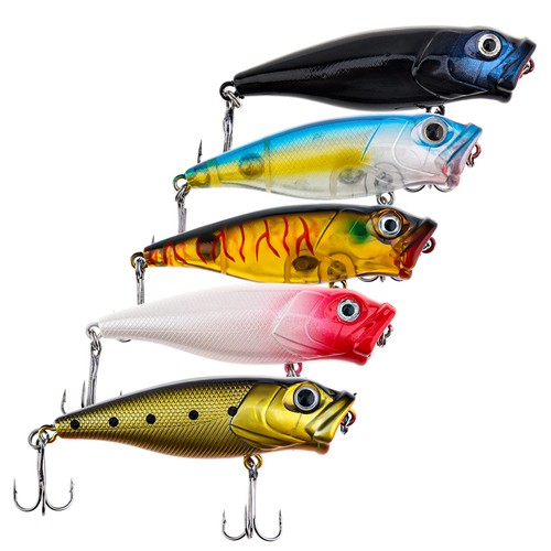 5pcs topwater popperfrog - 5pcs,