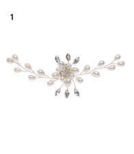 Ladies clip on flowers for shoes 1 pair, cream  *Wedding* New