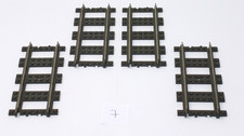 Lego 2865c01 Train, Track 9V Straight x4 pieces (L7)