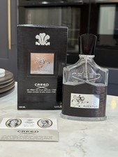CREED Aventus EMPTY bottle 100ml + Box + paperwork - authentic