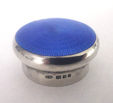 Solid Silver & Guiloche Enamel