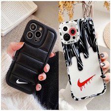 Case For iPhone 16 15 14 13 12 11 Pro Max XR X XS Max 7 8 Nike Design Puffer