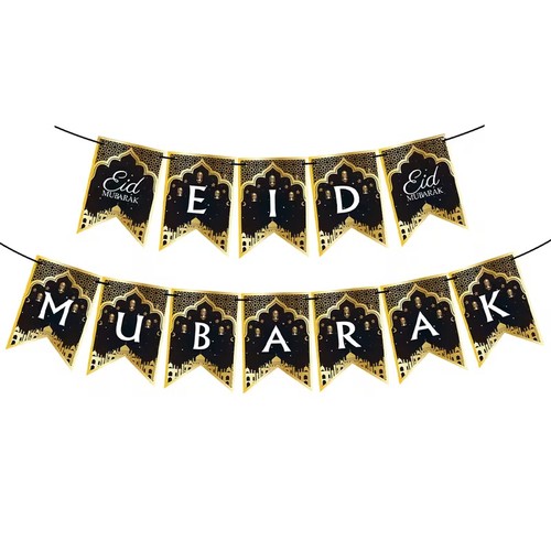 Eid mubarak black and - eid,