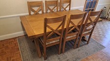 Oak Dining Room Table and