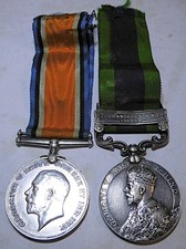 WW1 BWM & IGSM AFGHANISTAN NWF 1919 WATTS 2nd BTN SOMERSET LIGHT INFANTRY SOM LI