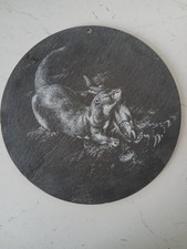 Vintage Otter with a Fish