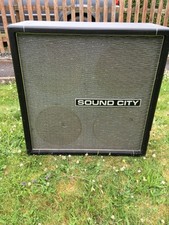 Sound City 4x12 Speaker Cab 1971 2x12 Cabinet Unloaded