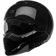 Bell Broozer Motorbike Motorcycle Helmet - Gloss Black