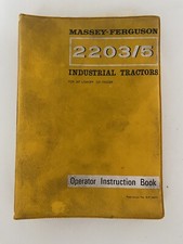 MASSEY FERGUSON TRACTOR 2203-5 OPERATOR INSTRUCTIONS FOR 207 LOADER 220 DiGGER