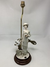 Beautiful DEAR Elegant Lady Table Lamp Sculpture by Auro Belcari 1997[W1]