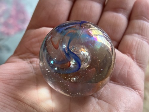 Large clear orange blue - orange,