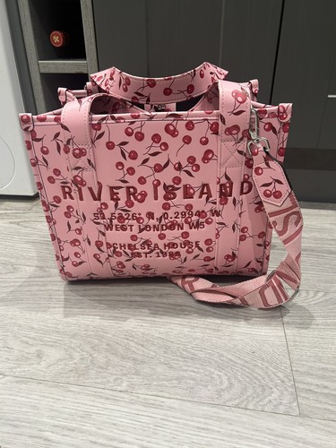 Cherry print tote - print,