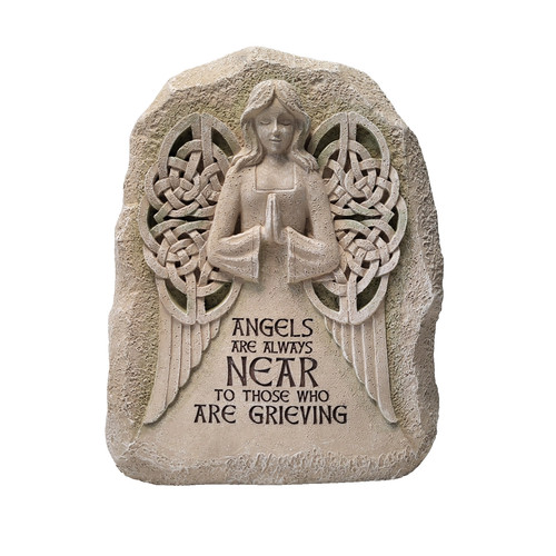 Angel memorial garden stone - angel,
