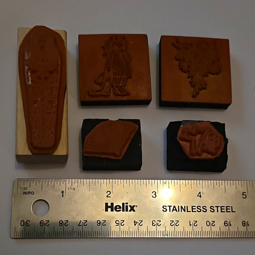 Mounted rubber stamps - mounted,