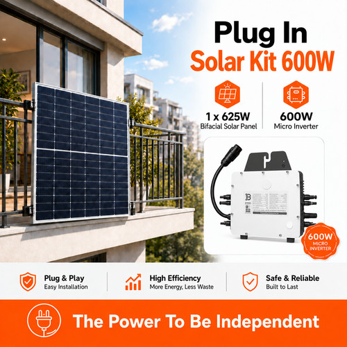 Plug solar panel kit - plug,