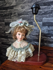 Rare Lesser & Pavey - Makers Of Leonardo Collection Porcelain Doll Bust Lamp