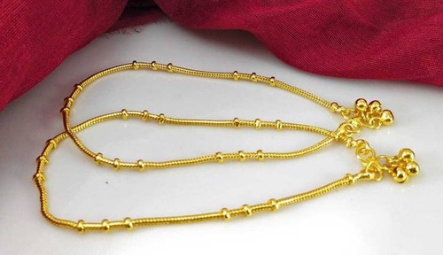 Anklet gold plated - plated, foot