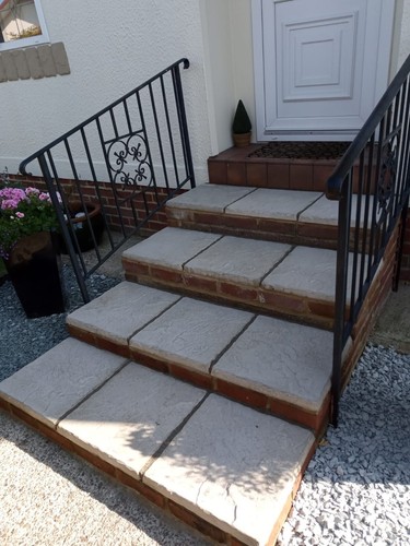 Concrete patio paving slabs - concrete,