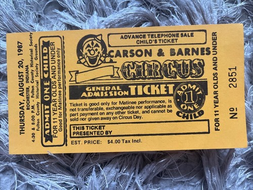 Carson barnes circus - carson,