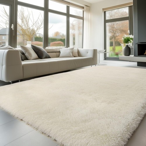 Large shaggy fluffy rugs - large,
