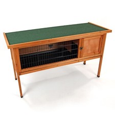 Pet Dwarf Rabbit Bunny Guinea Pig Wooden Hutch Small Animal House 4ft Shelter