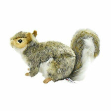 Grey Squirrel Plush Soft Toy by Hansa. Lifelike woodland animal teddy gift. 4840