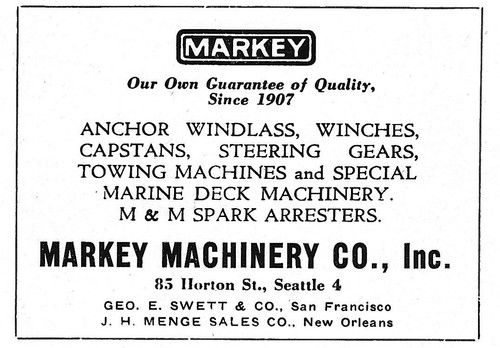 1946 markey machinery co - markey,