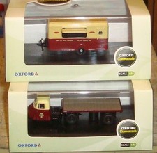 SCAMMELL SCARAB FLATBED & MOBILE TRAILER - BRITISH RAILWAYS -  1:76 - OXFORD