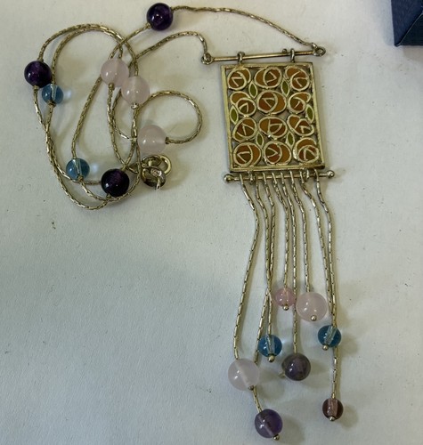 Sterling silver and amethyst - sterling,