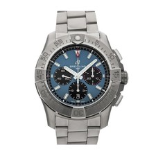 Breitling Super Avenger B01 Chrono Titanium Auto Blue Dial 46mm EB0148101C1E1