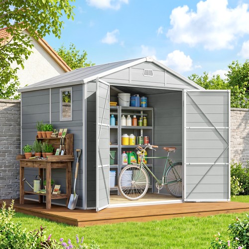 6ft plastic garden shed - 8,