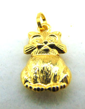 9ct Gold Cat Pendant