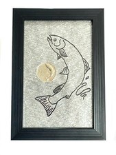 Atlantic Salmon 50p Display Frame Case For Your Rare Coin