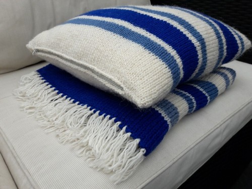 Handknitted nautical themed