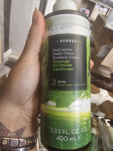 Korres basil lemon shower - lemon,